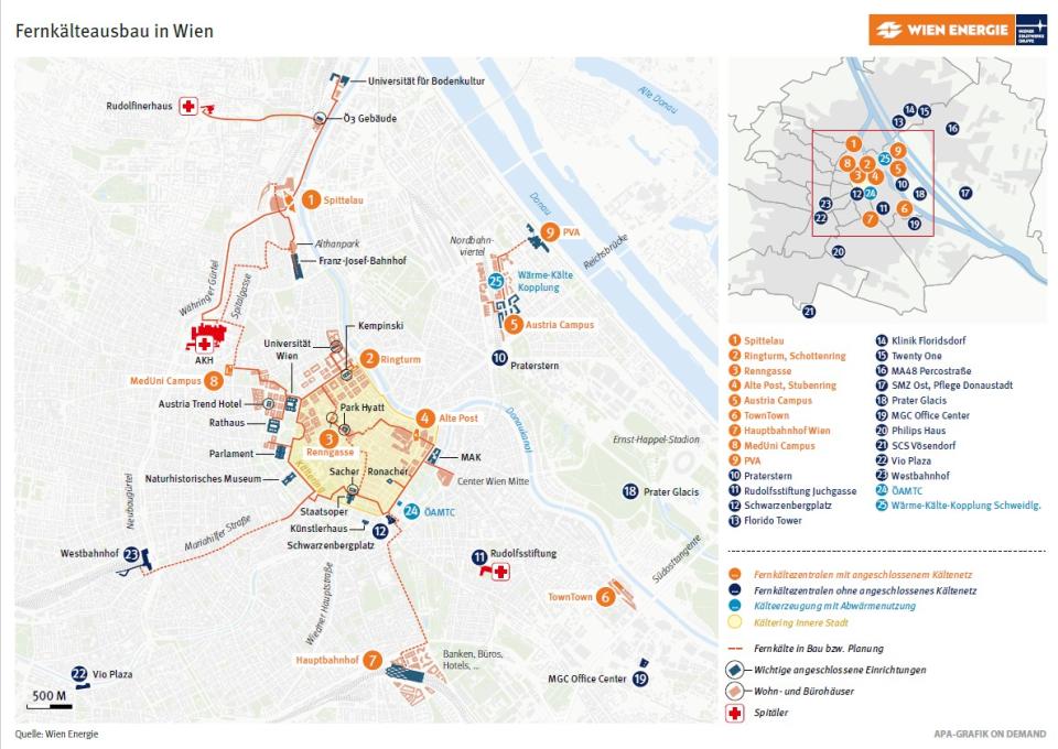 Bécs távhűtési rendszere